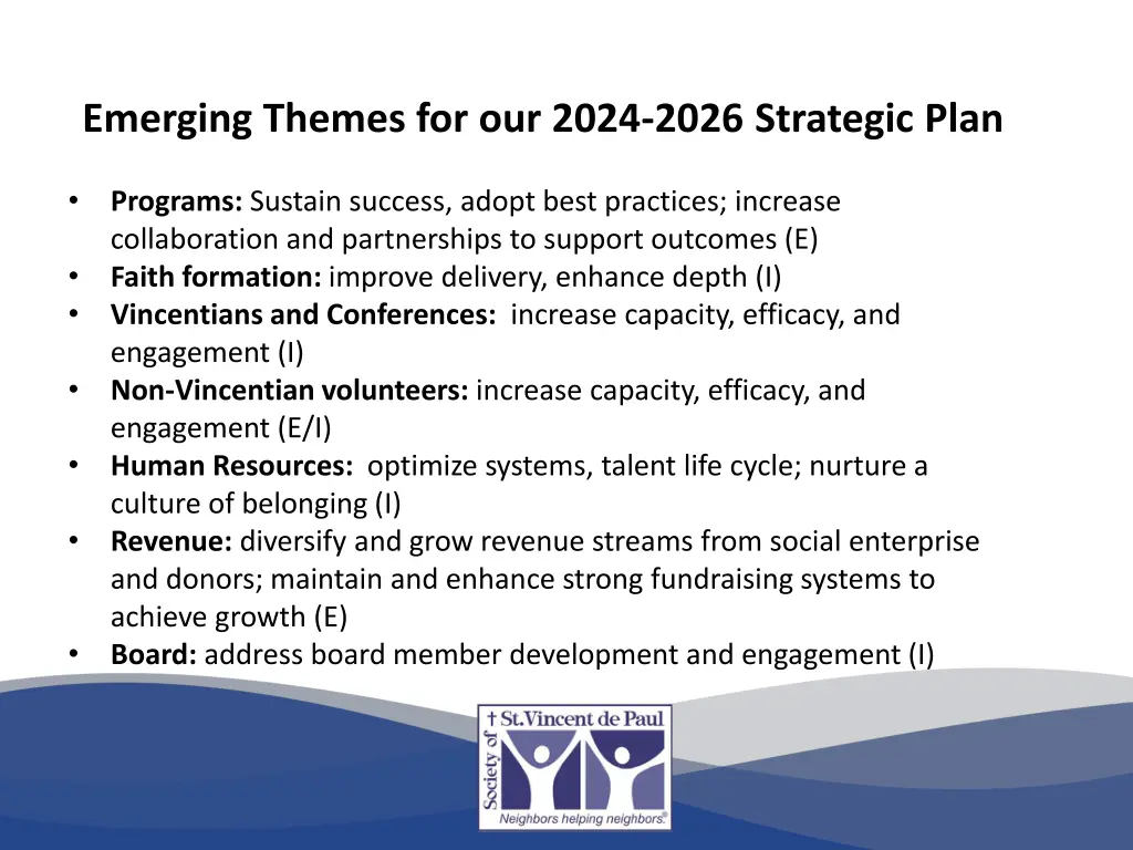 emerging themes for our 2024 2026 strategic plan