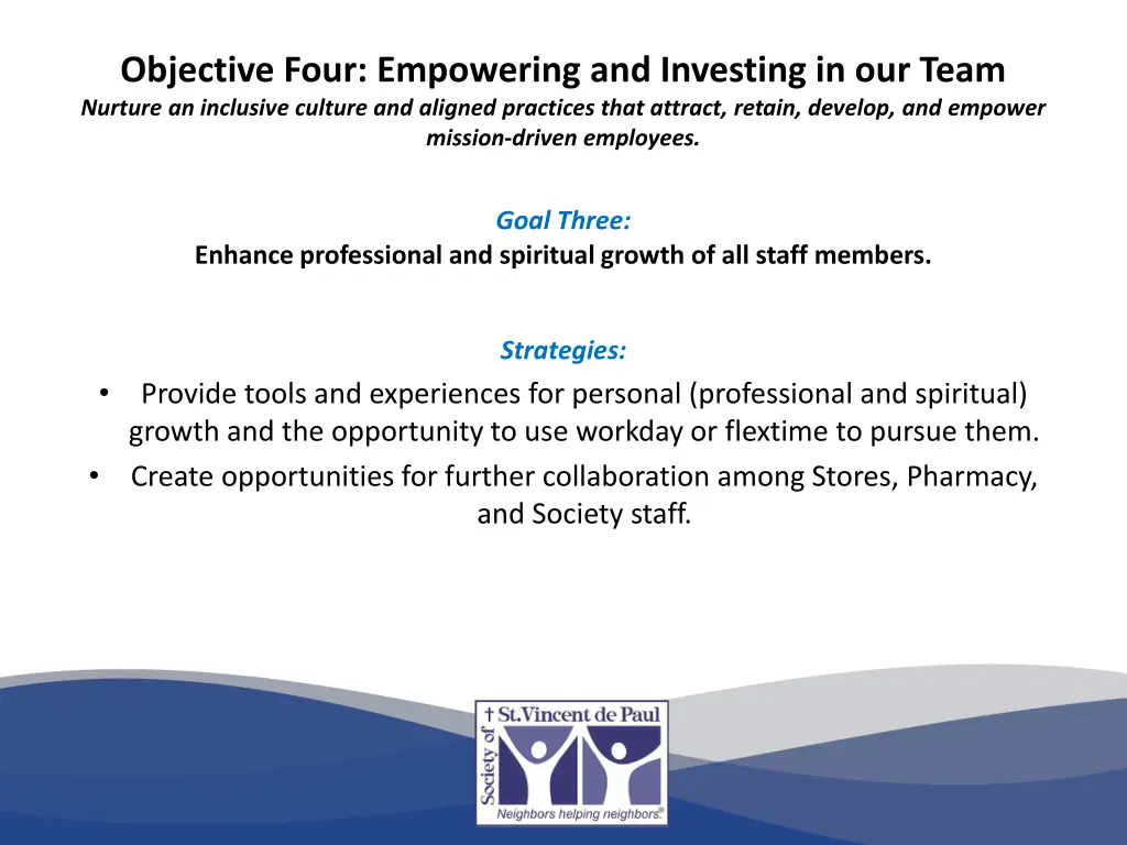 objective four empowering and investing 2