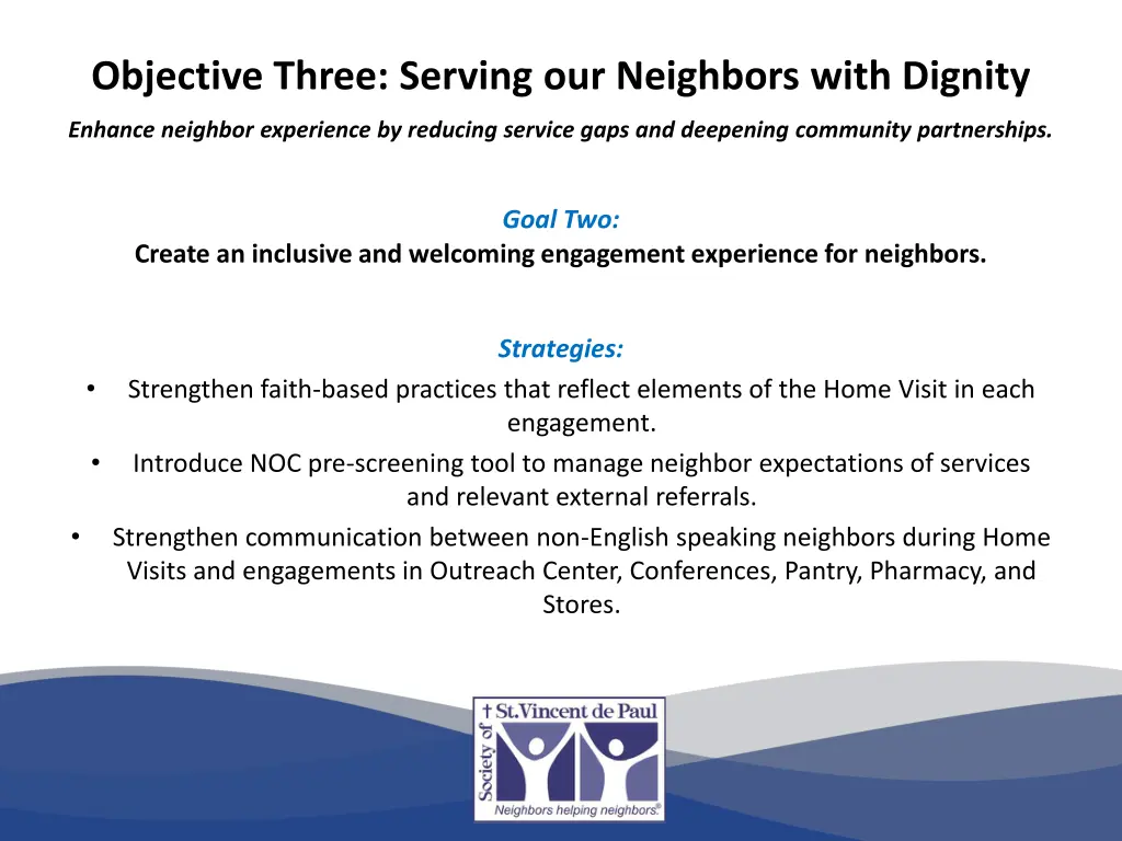 objective three serving our neighbors with dignity 1