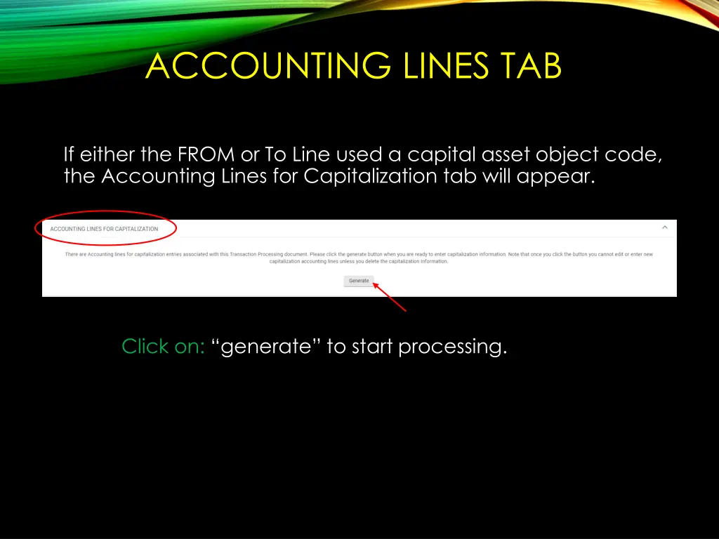 accounting lines tab 2