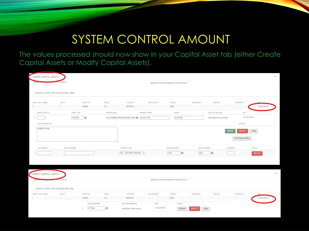 system control amount 1