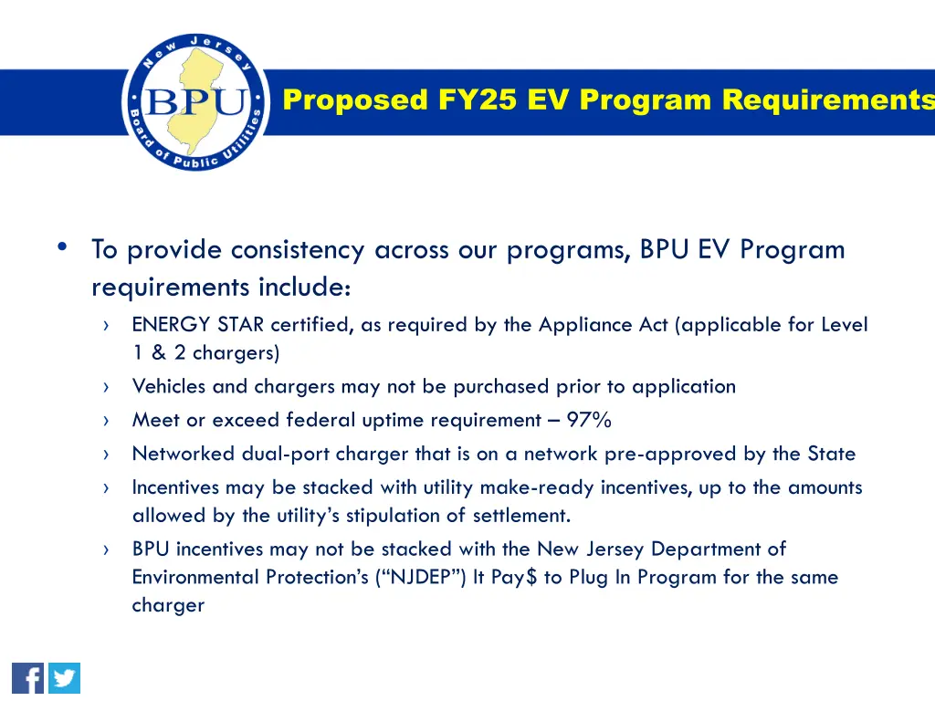 proposed fy25 ev program requirements