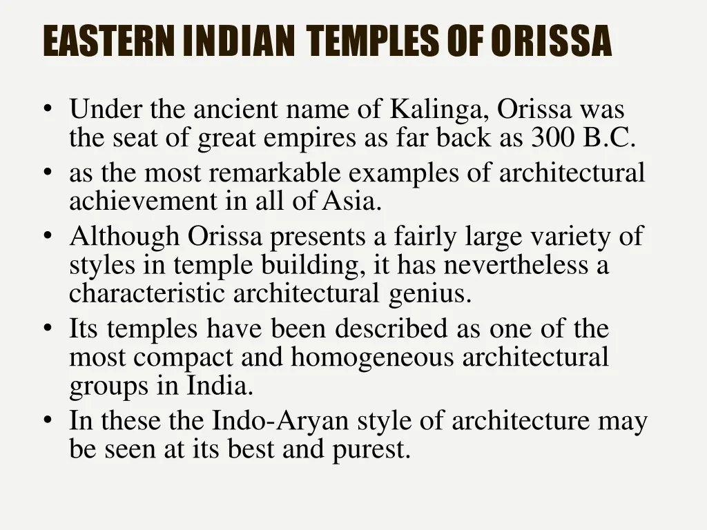 eastern indian temples oforissa