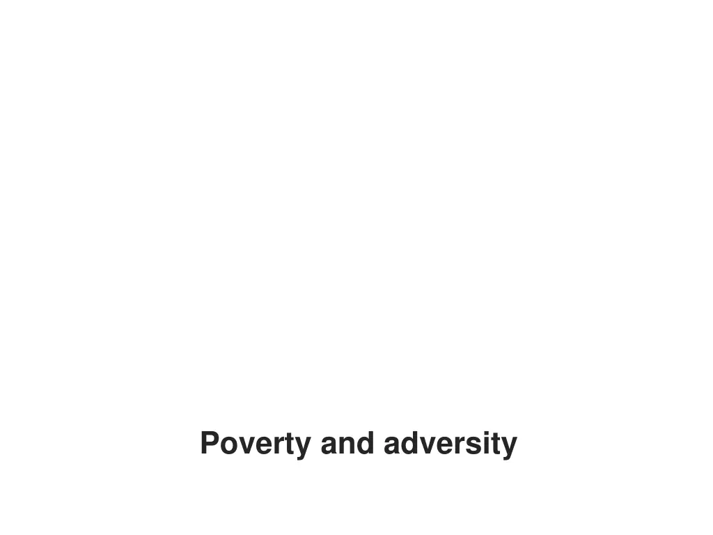 poverty and adversity