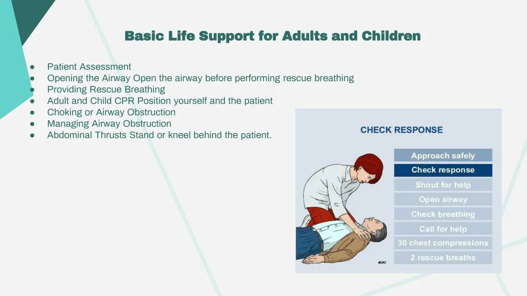 basic life support for adults and children basic