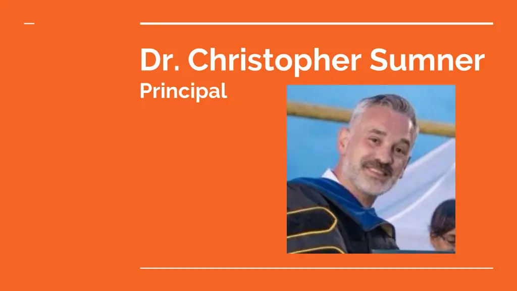 dr christopher sumner principal