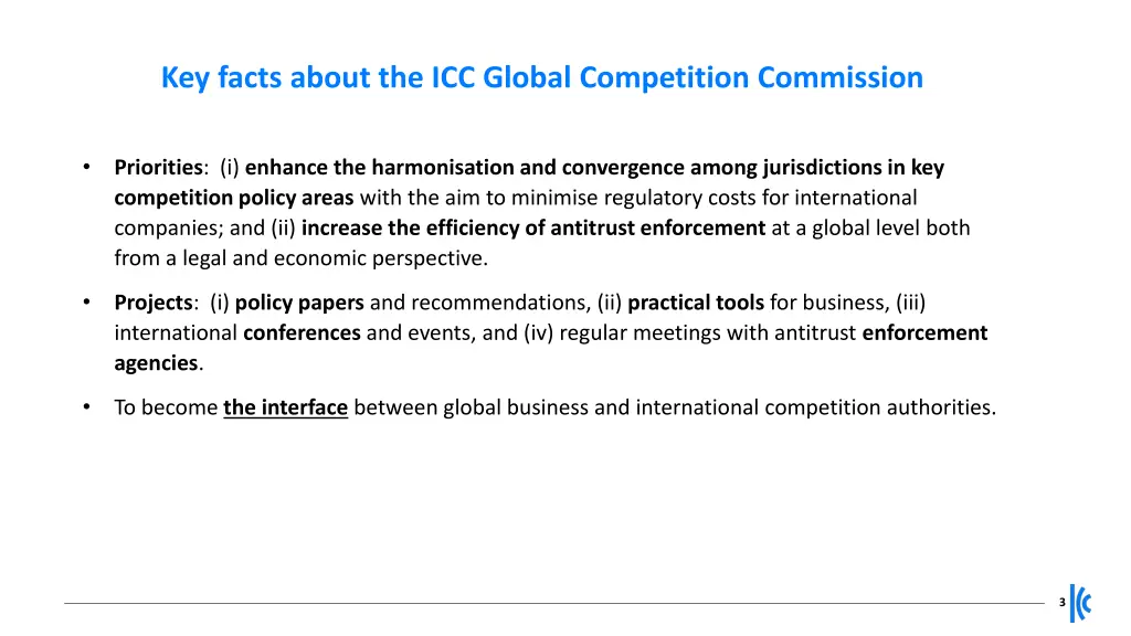 key facts about the icc global competition