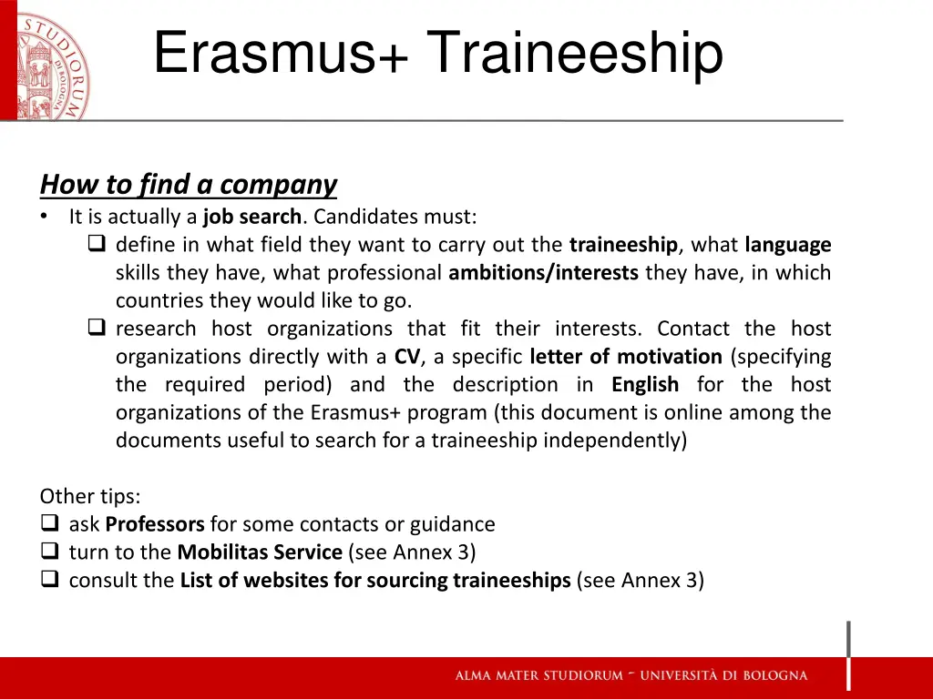 erasmus traineeship 13