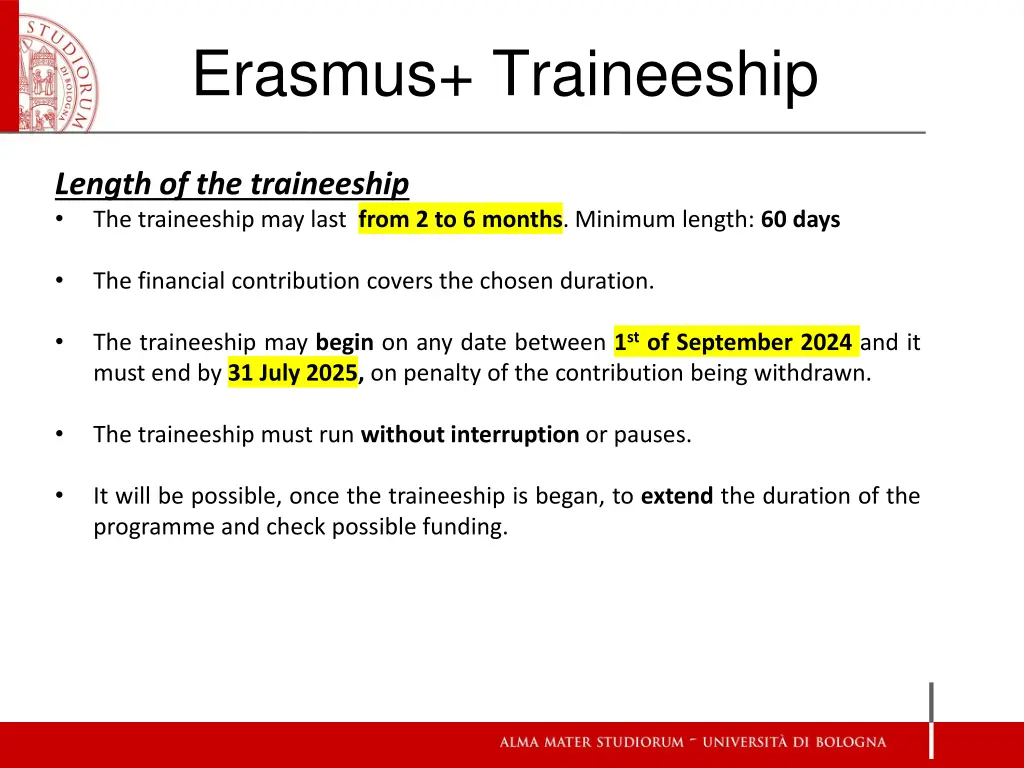 erasmus traineeship 2