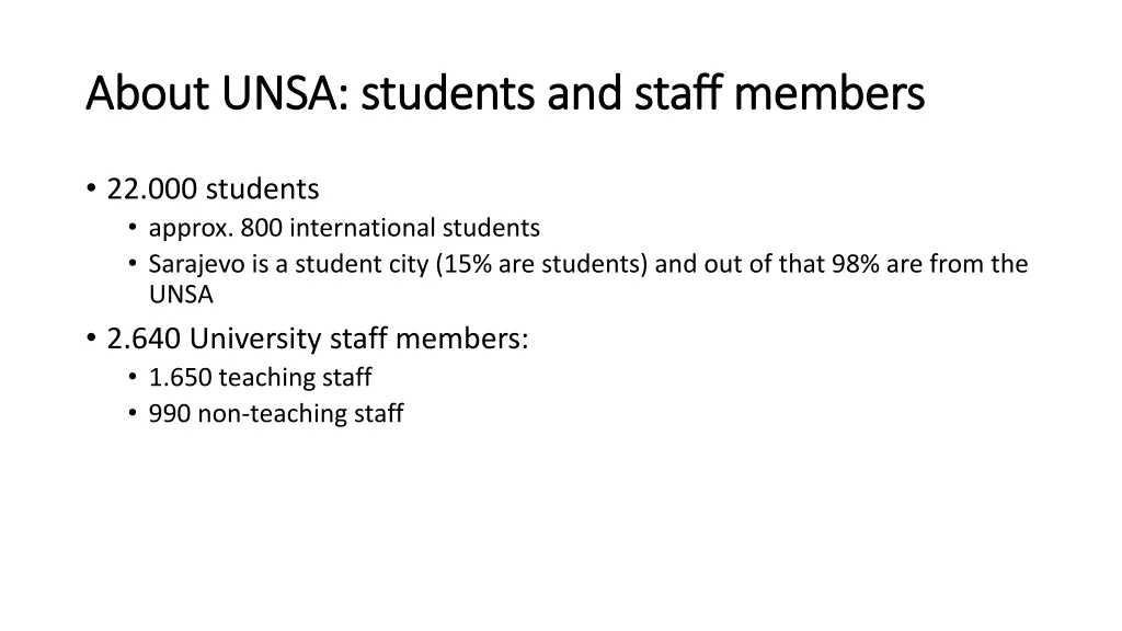 about unsa students and staff members about unsa