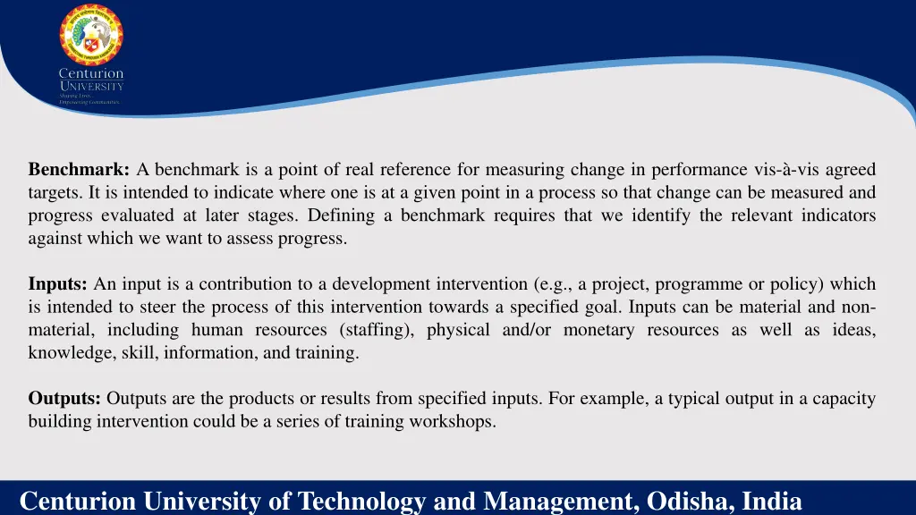 benchmark a benchmark is a point of real