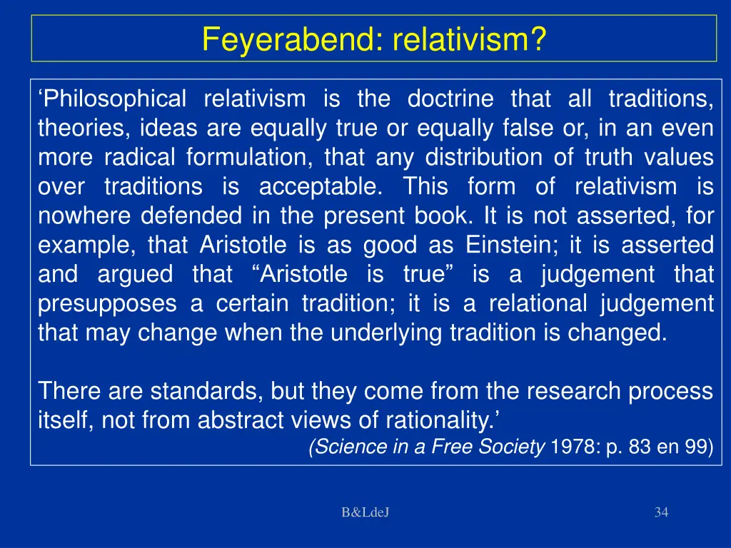 feyerabend relativism