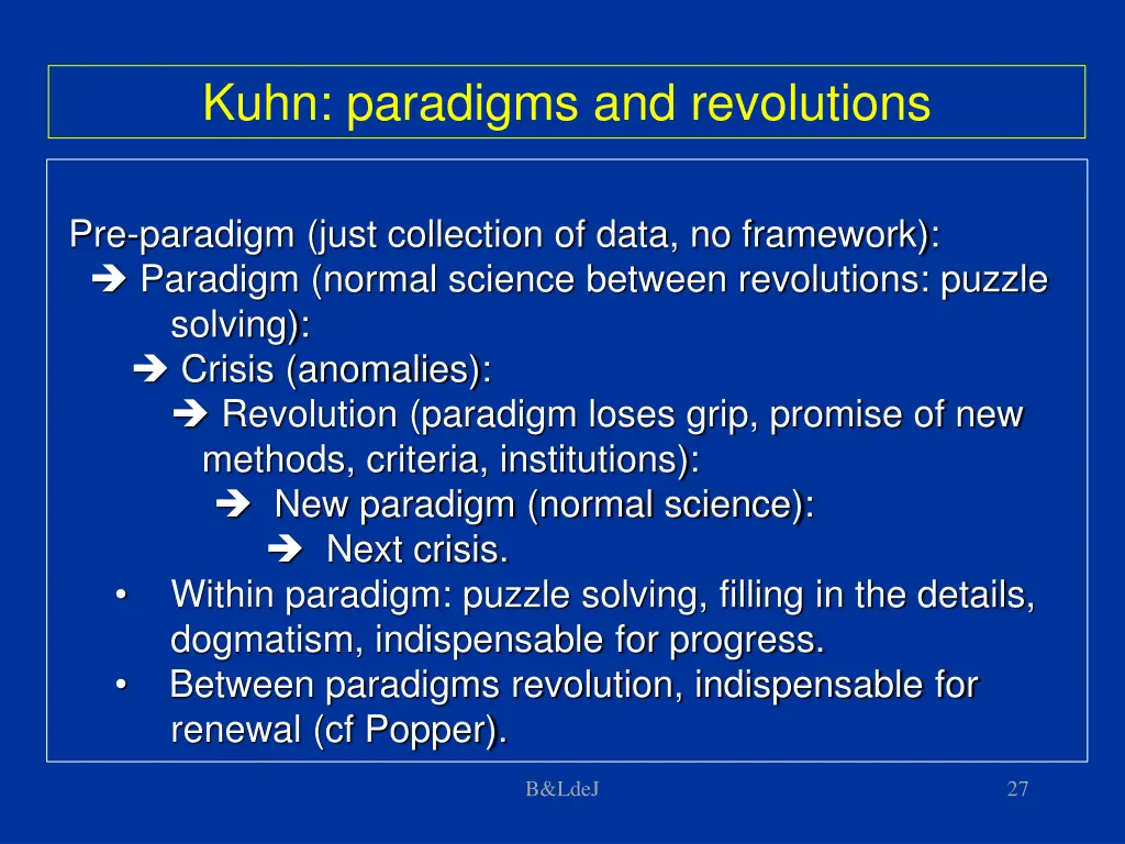 kuhn paradigms and revolutions