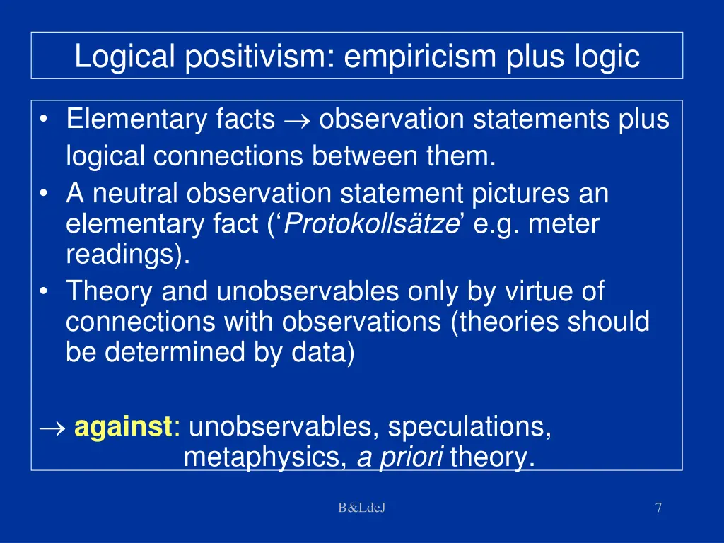 logical positivism empiricism plus logic