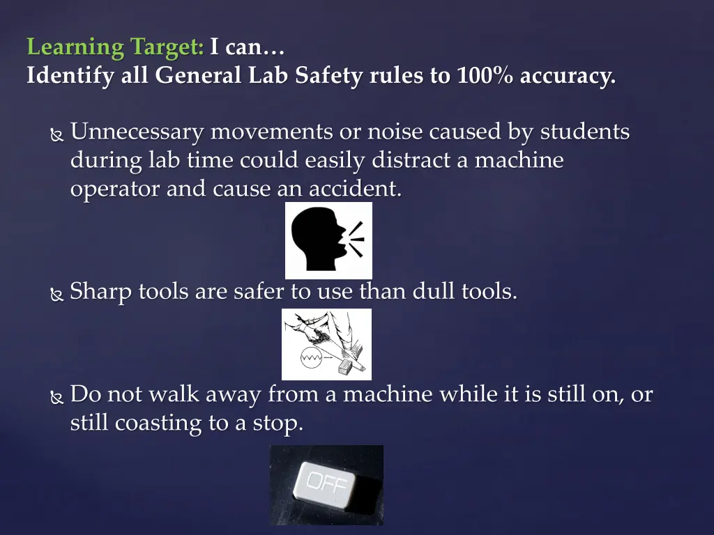 learning target i can identify all general 7