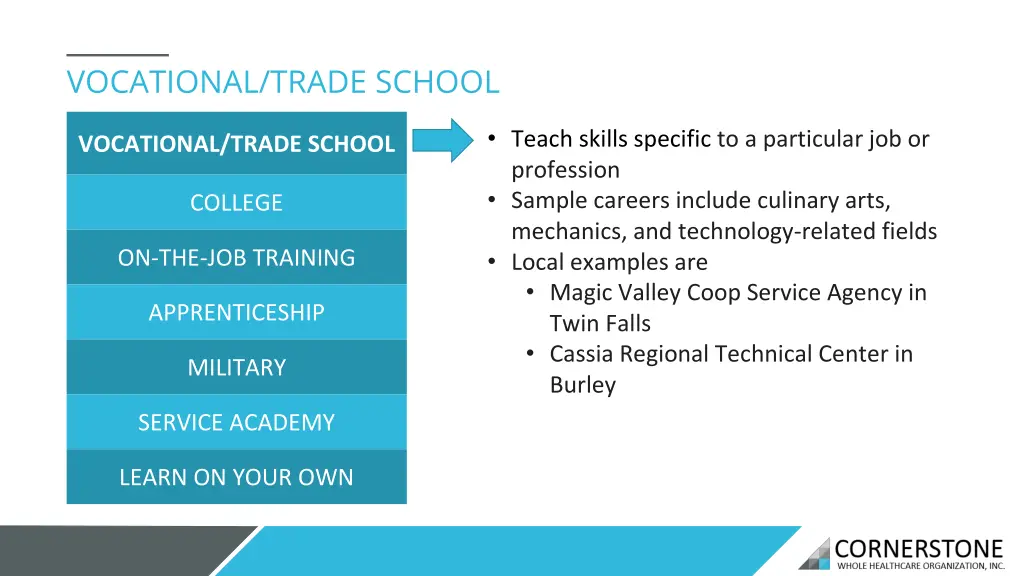 vocational trade school