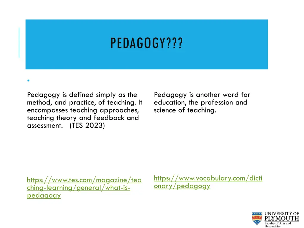 pedagogy