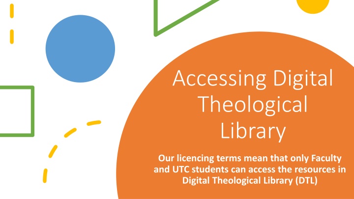 accessing digital theological library