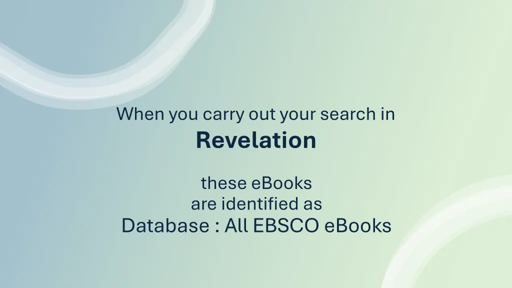 when you carry out your search in revelation