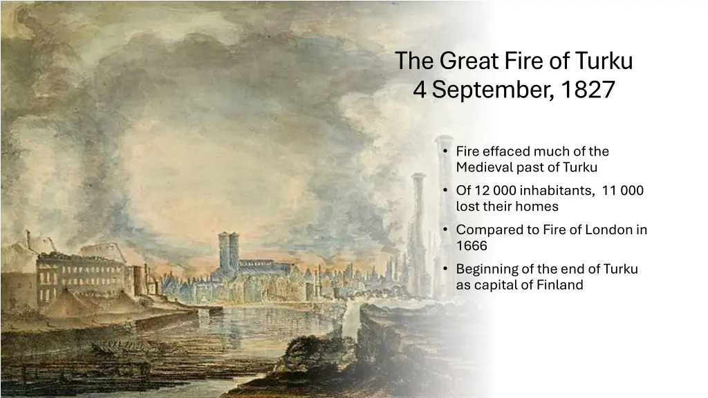 the great fire of turku 4 september 1827