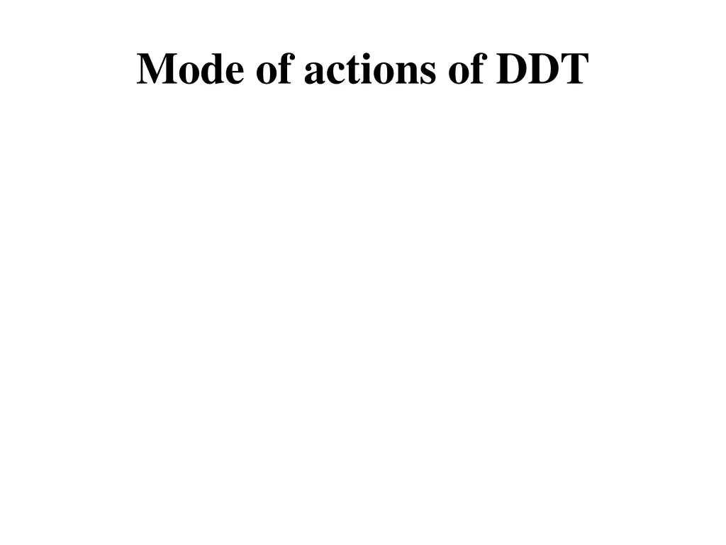 mode of actions of ddt