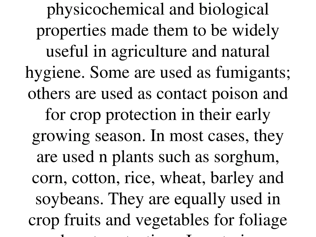 physicochemical and biological properties made