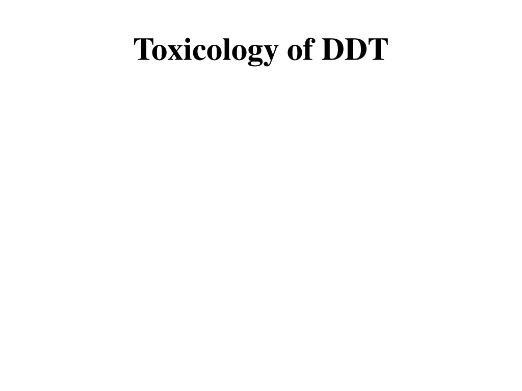 toxicology of ddt