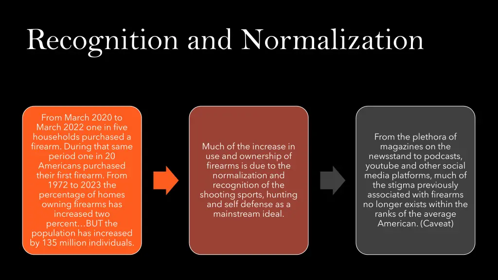 recognition and normalization