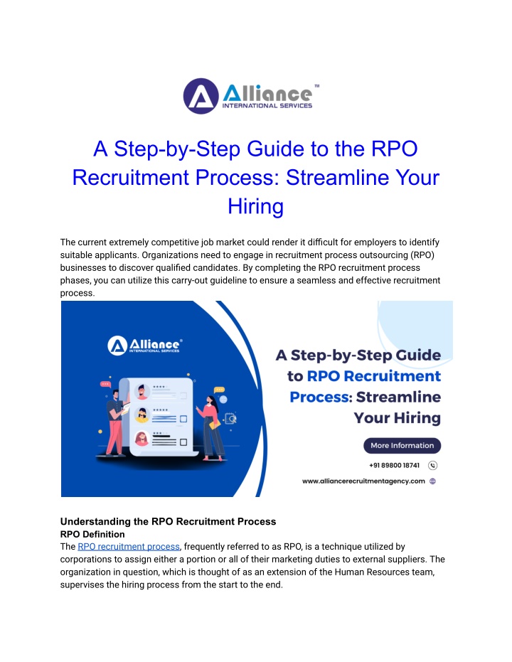 a step by step guide to the rpo recruitment