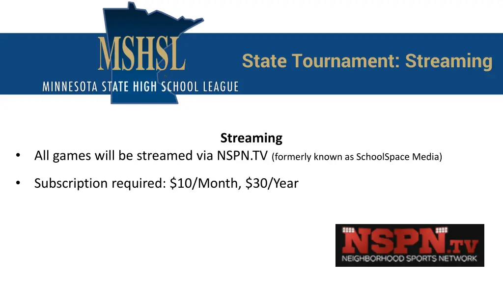 state tournament streaming