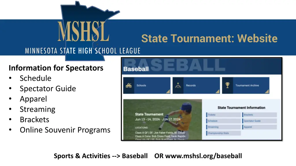 state tournament website