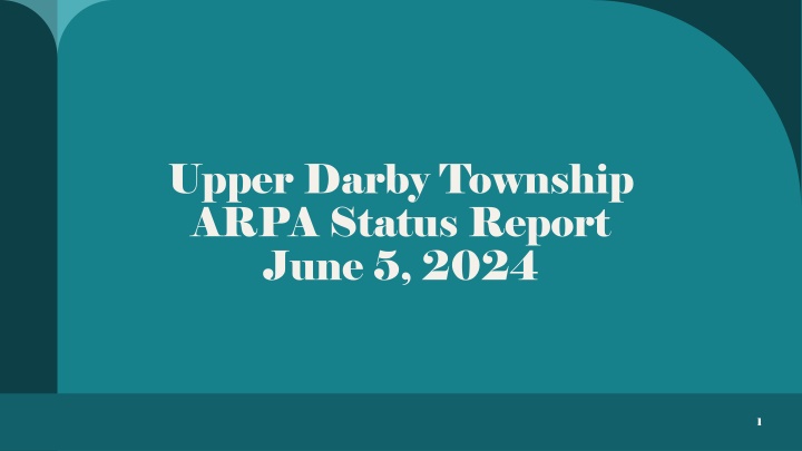 upper darby township arpa status report june