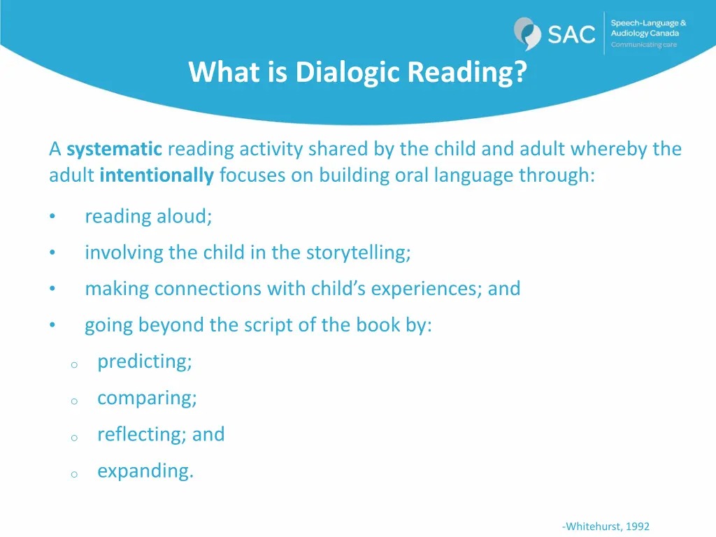 what is dialogic reading