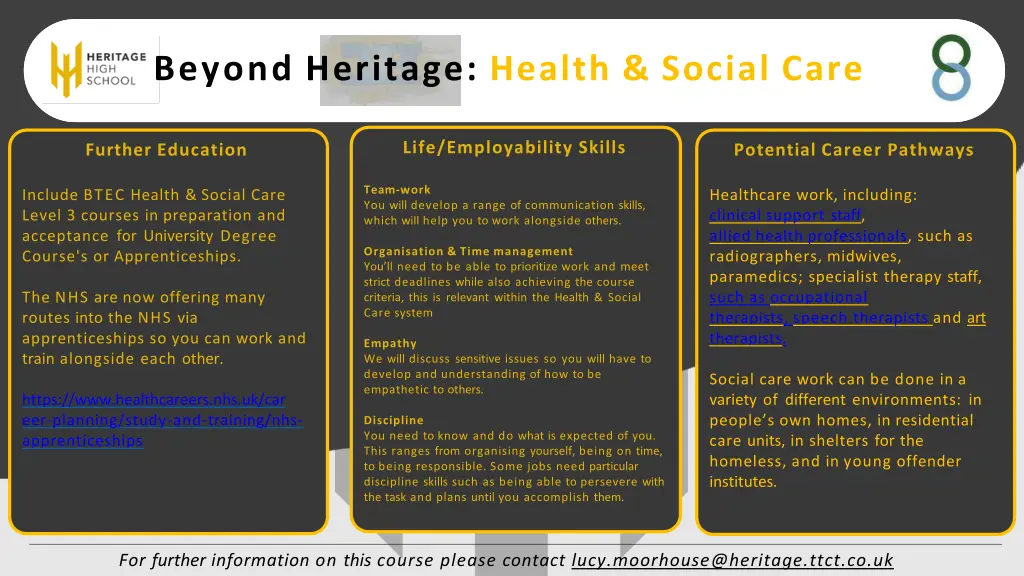 beyond heritage health social care