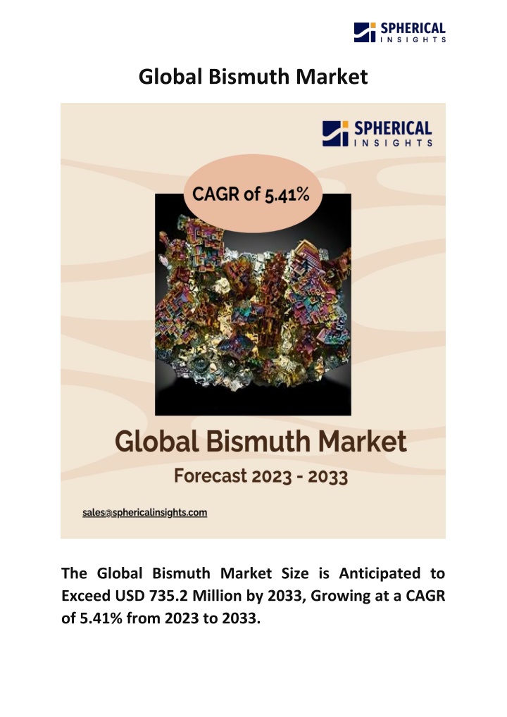 global bismuth market