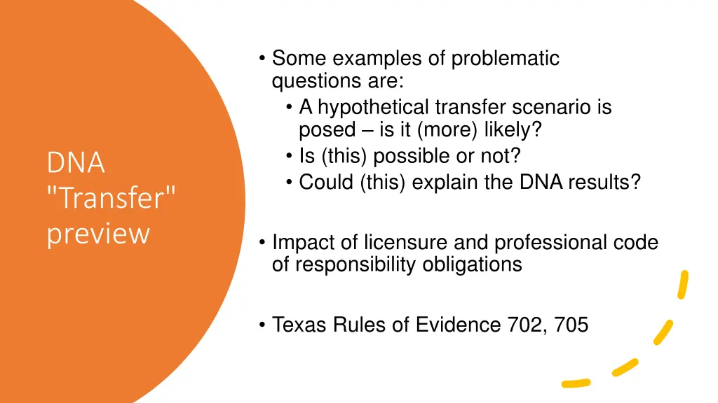 some examples of problematic questions