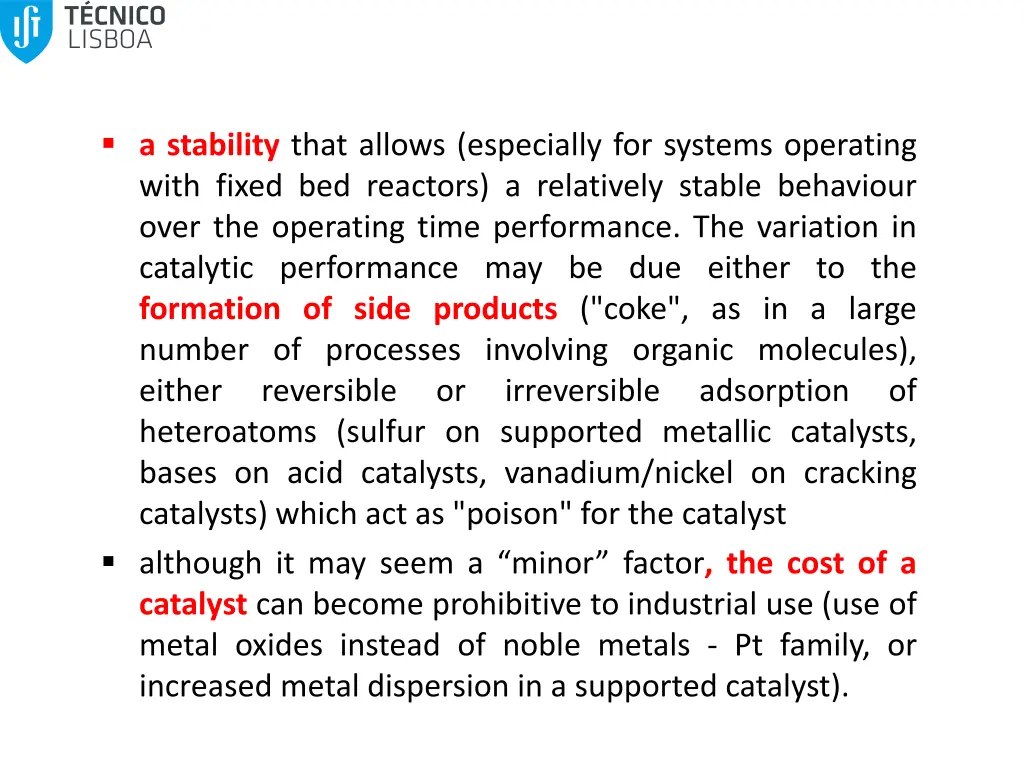 a stability that allows especially for systems