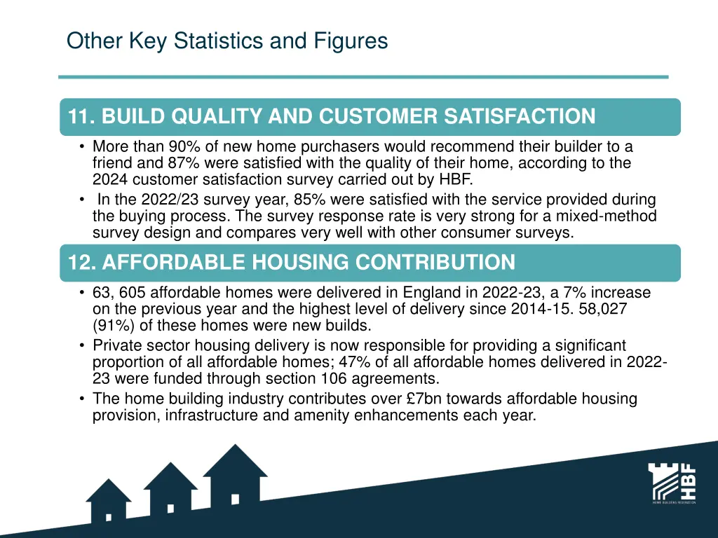 other key statistics and figures