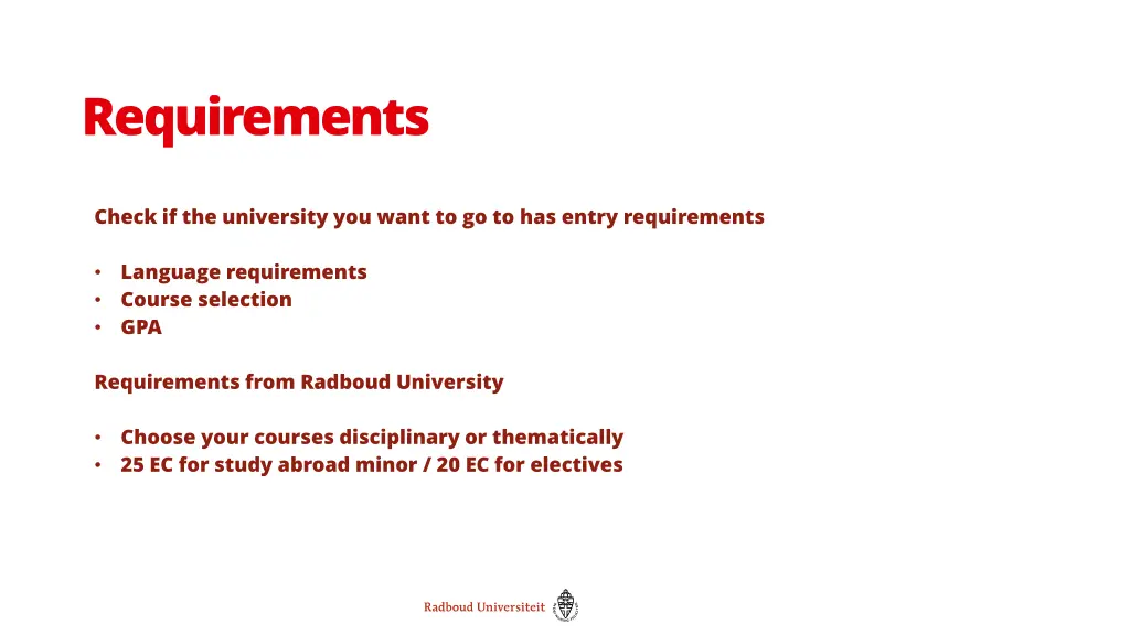 requirements