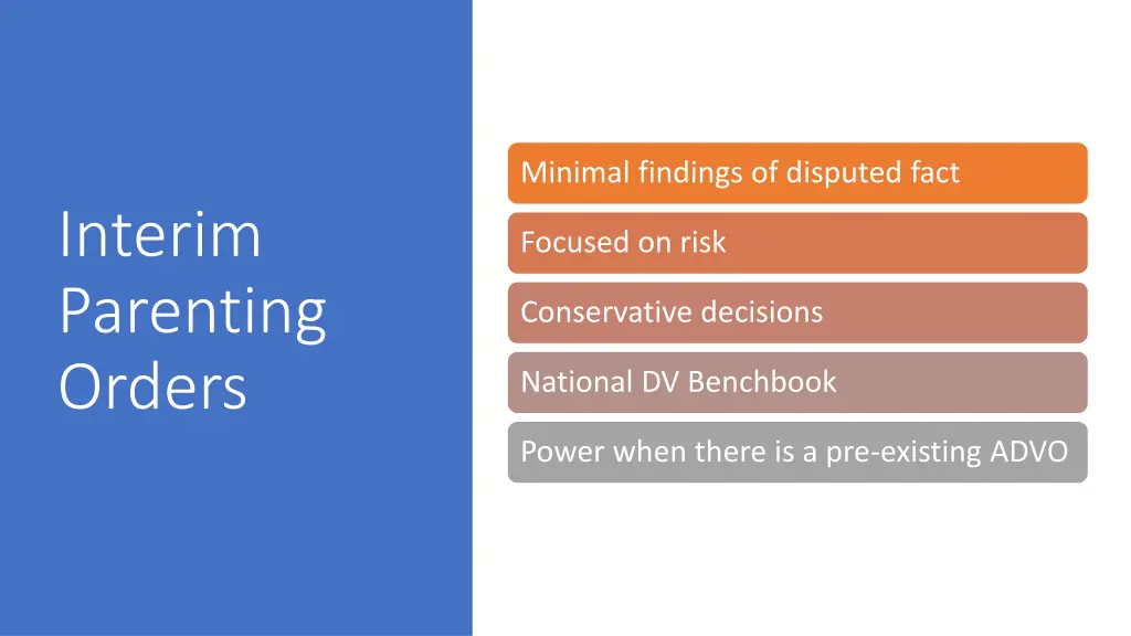 minimal findings of disputed fact