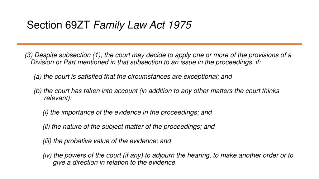 section 69zt family law act 1975