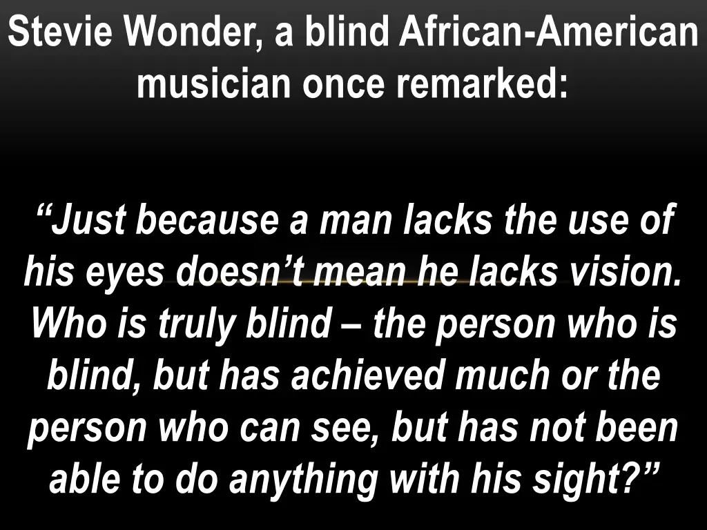 stevie wonder a blind african american musician