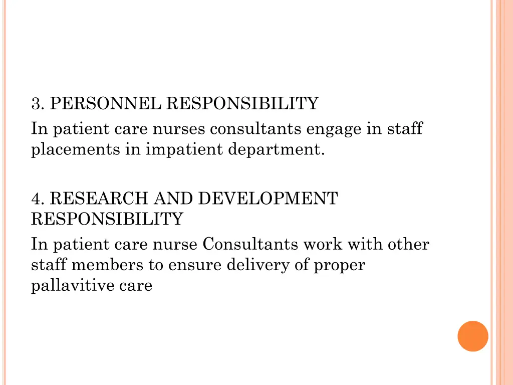 3 personnel responsibility in patient care nurses