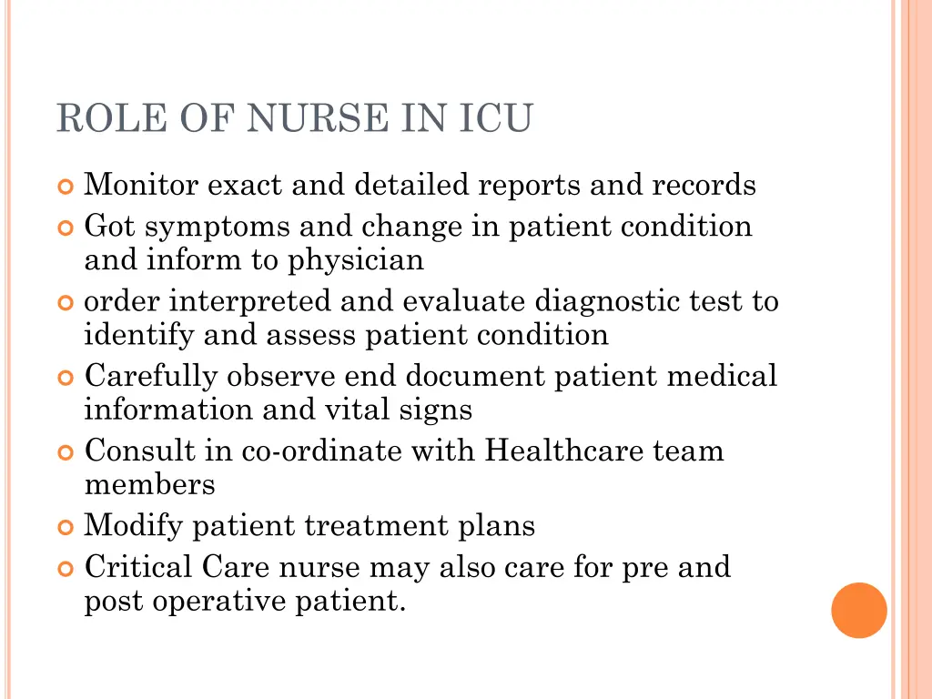 role of nurse in icu