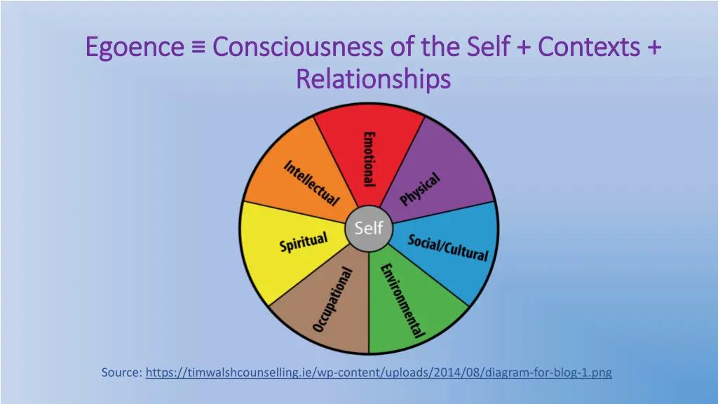 egoence consciousness of the self contexts