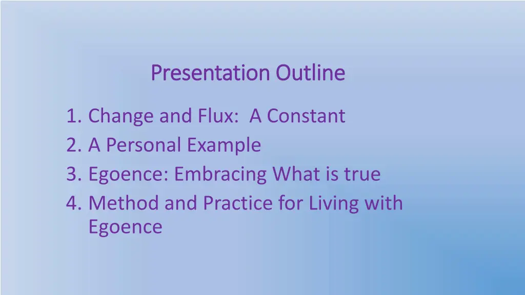 presentation outline presentation outline