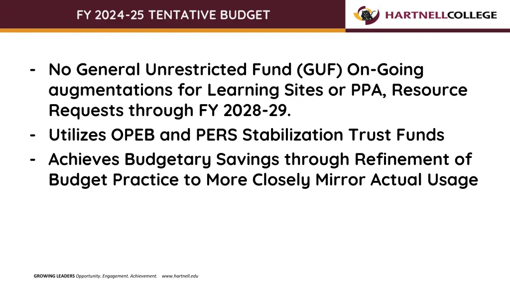 fy 2024 25 tentative budget