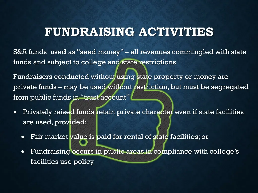 fundraising activities