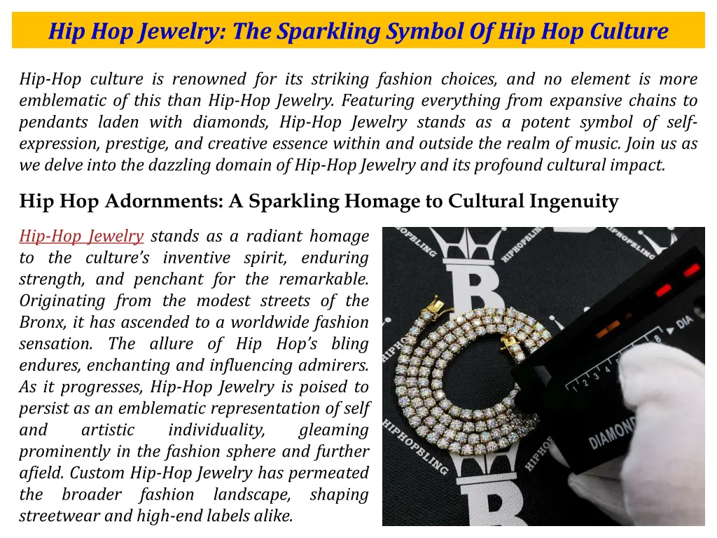 hip hop jewelry the sparkling symbol