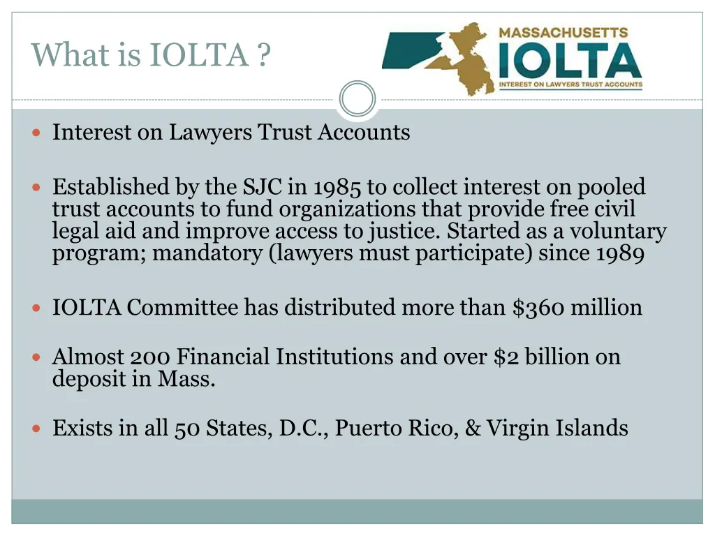 what is iolta